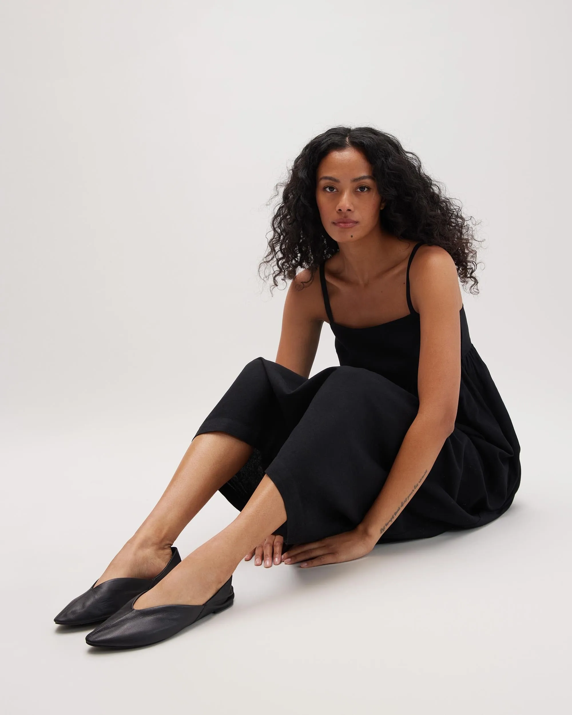 Womens Linen Maxi Dress - Rayon Linen Woven - Black sold by Andie product image thumbnail 2