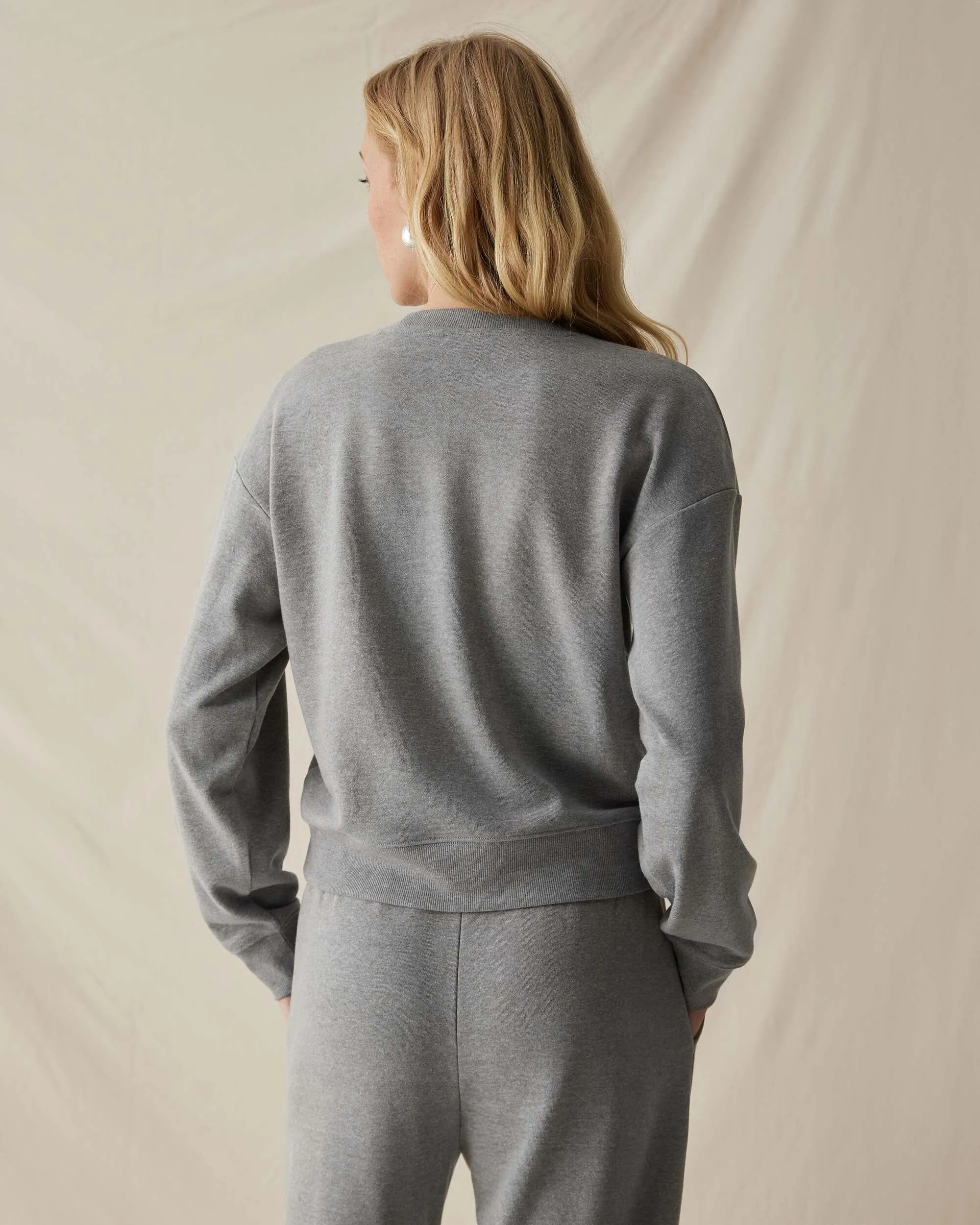 Womens April Lightweight Sweatshirt - French Terry - Grey sold by Andie product image thumbnail 5