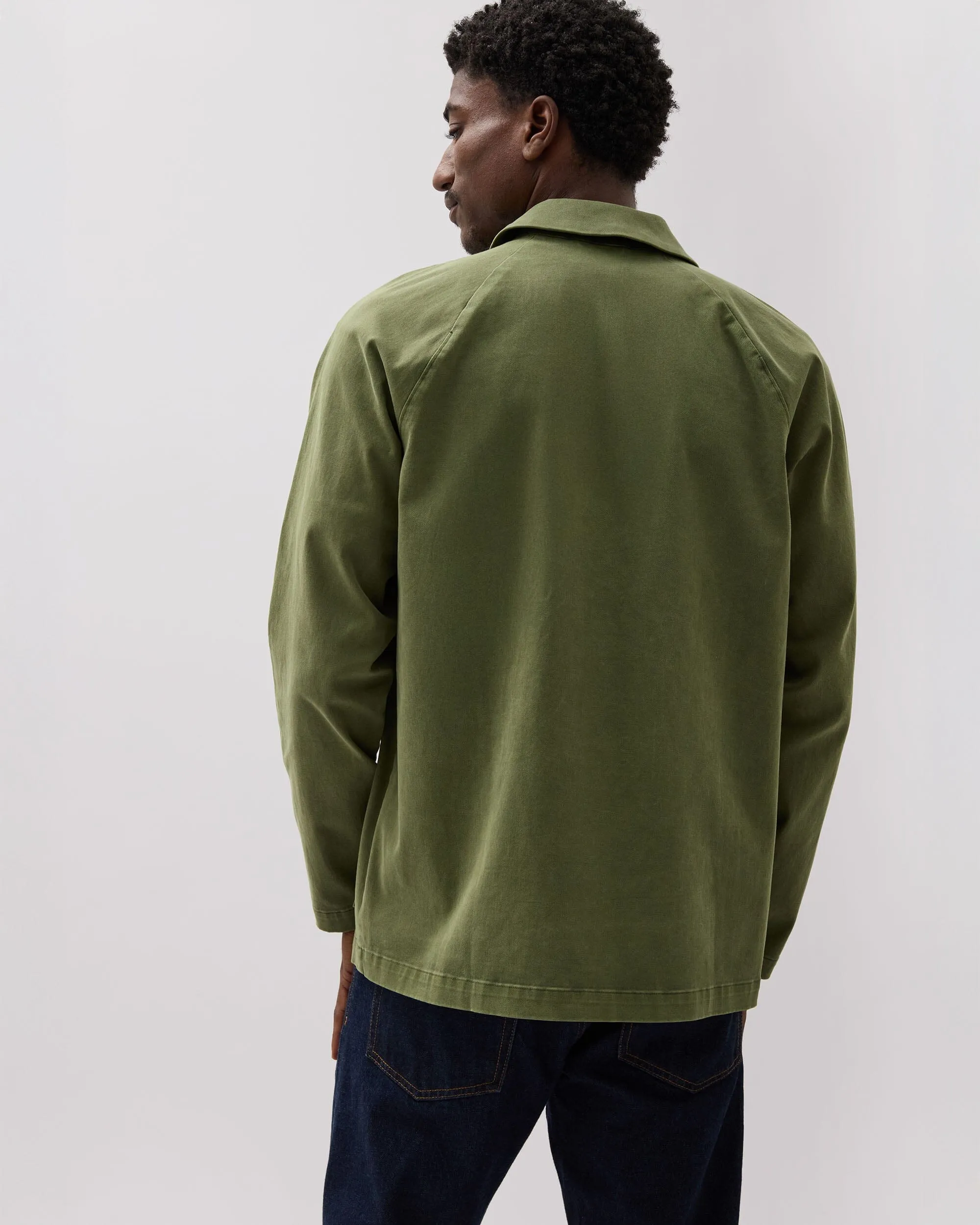 Mens Lightweight Chore Coat - Stretch Twill - Cypress sold by Andie product image thumbnail 4