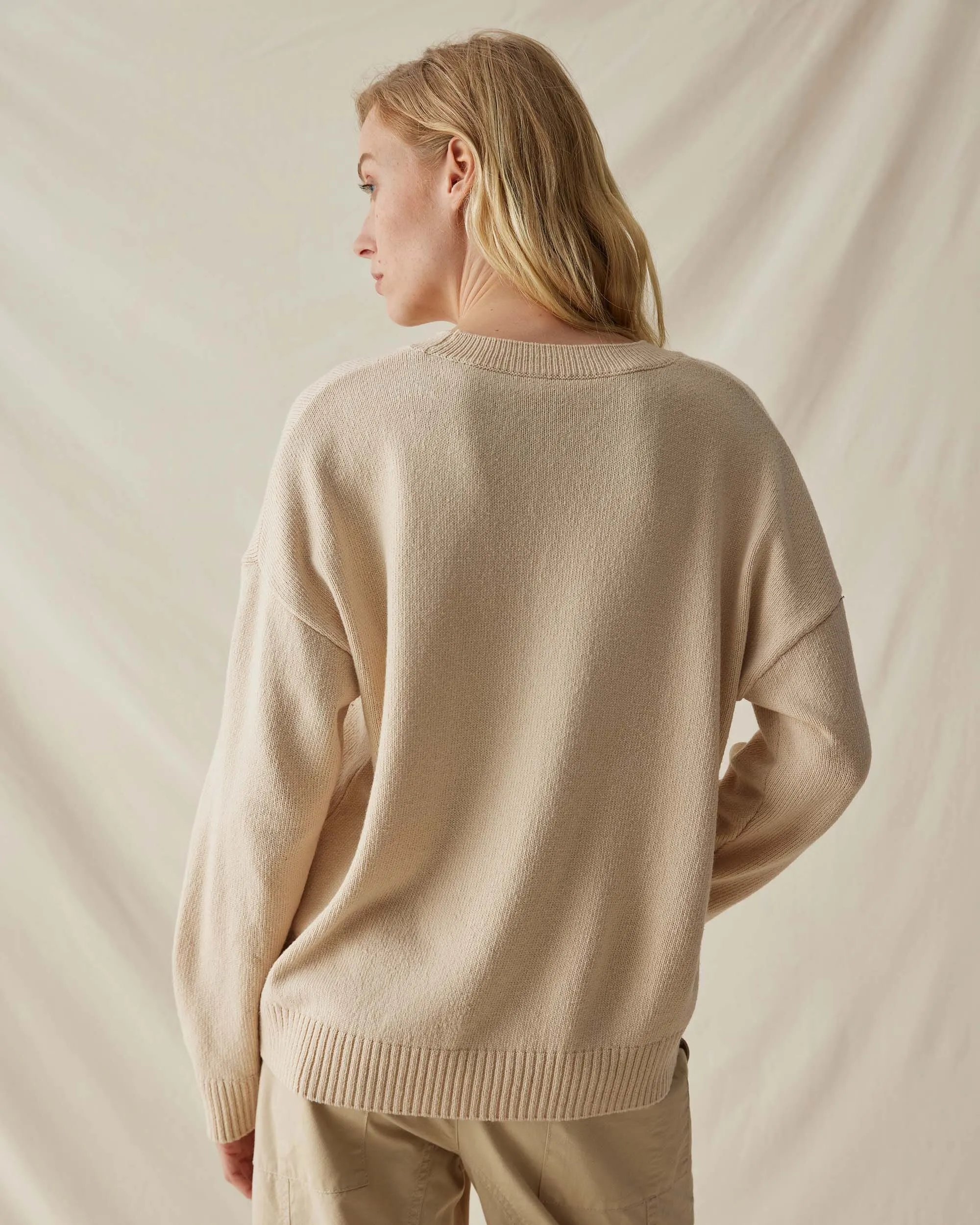Womens Felicity Lightweight Sweater - Cotton Sweater Knit - Whitecap sold by Andie product image thumbnail 3