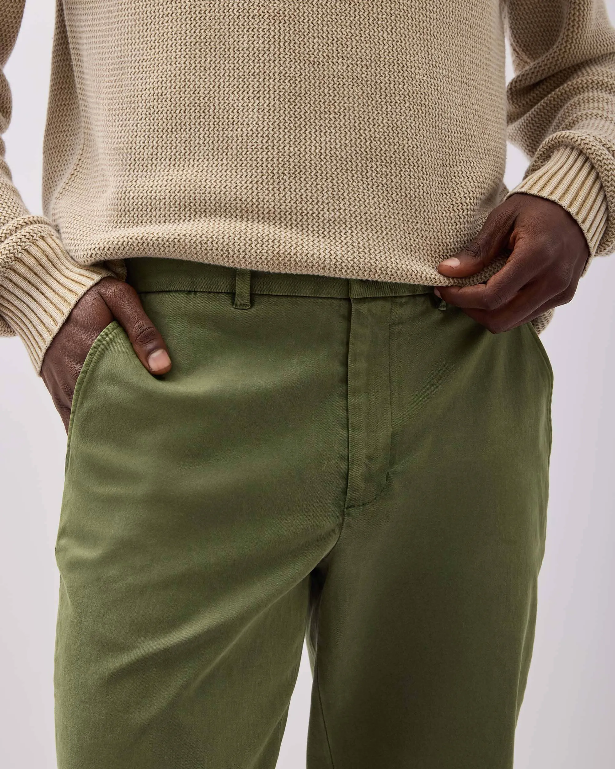 Mens Lightweight Chino - Stretch Twill - Cypress sold by Andie product image thumbnail 4