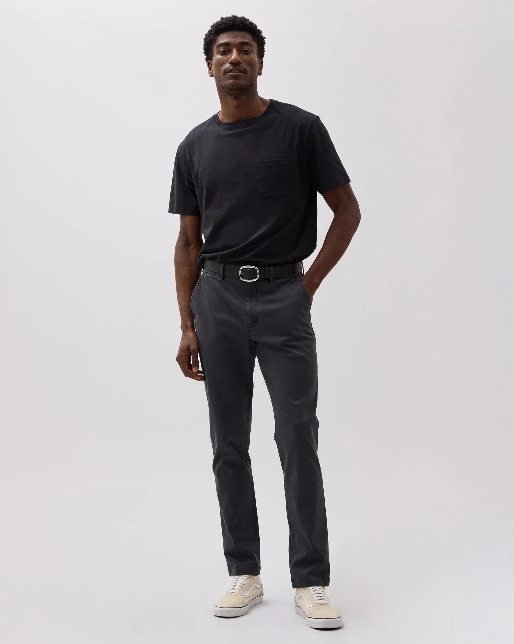 Mens Lightweight Chino - Stretch Twill - Black sold by Andie product image thumbnail 2