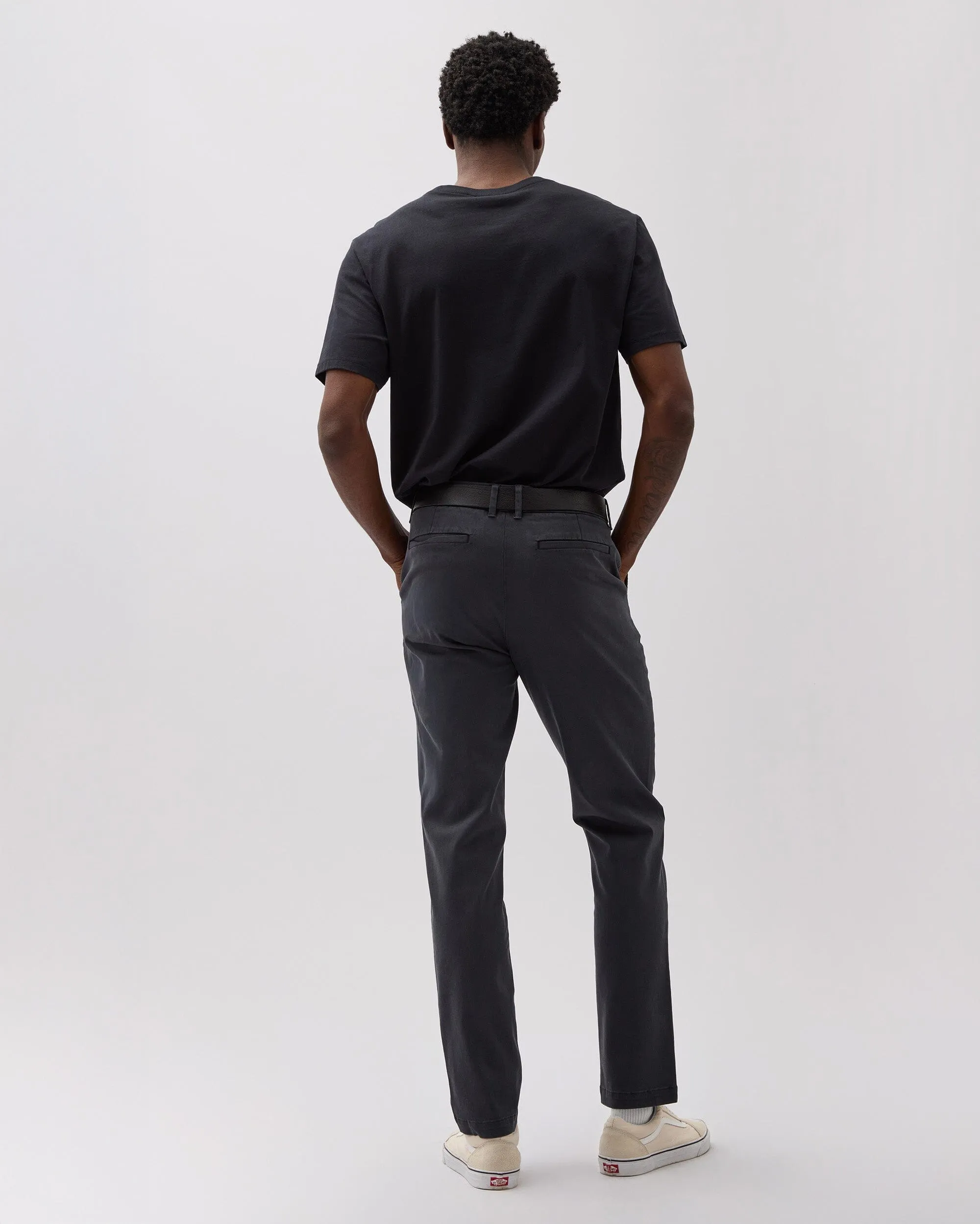 Mens Lightweight Chino - Stretch Twill - Black sold by Andie product image thumbnail 3