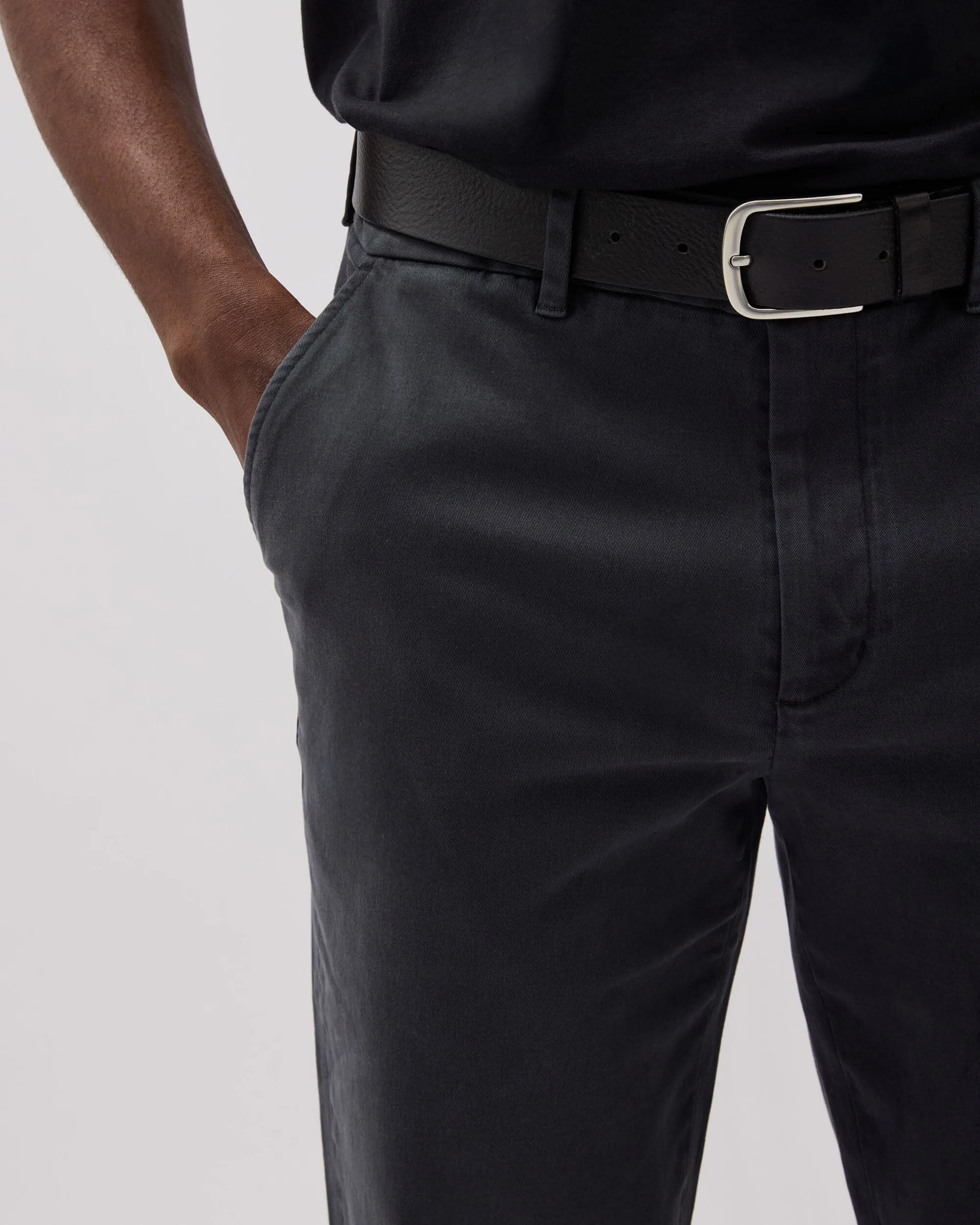 Mens Lightweight Chino - Stretch Twill - Black sold by Andie product image thumbnail 4