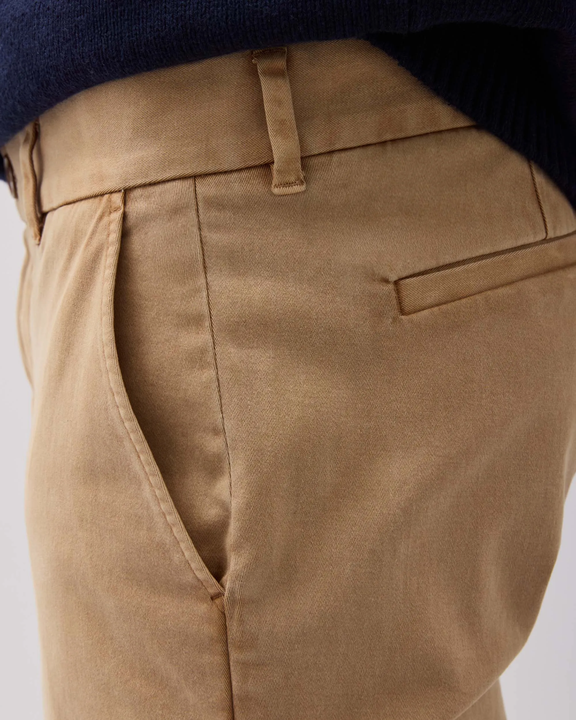 Mens Lightweight Chino - Stretch Twill - Khaki sold by Andie product image thumbnail 5