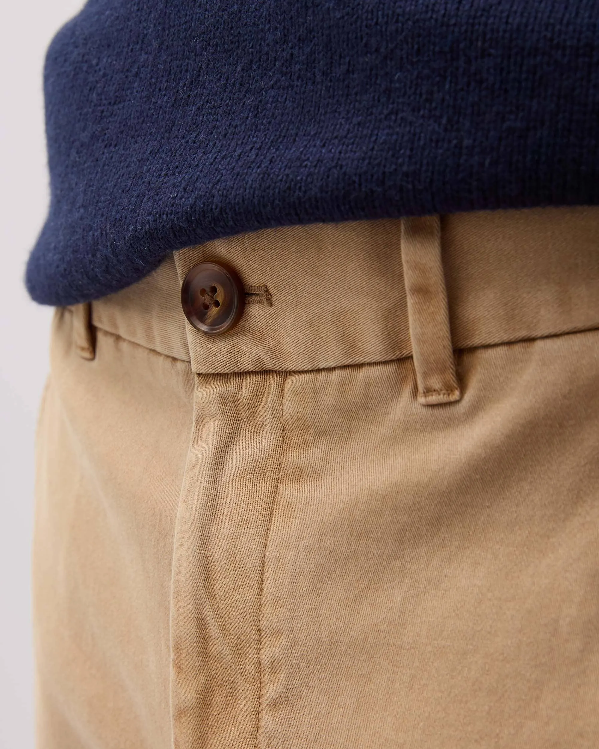 Mens Lightweight Chino - Stretch Twill - Khaki sold by Andie product image thumbnail 4