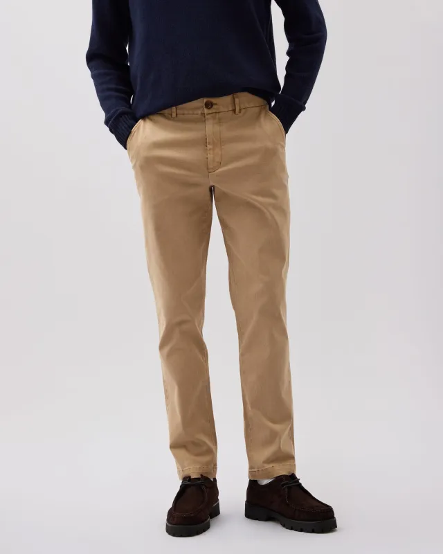 Mens Lightweight Chino - Stretch Twill - Khaki sold by Andie