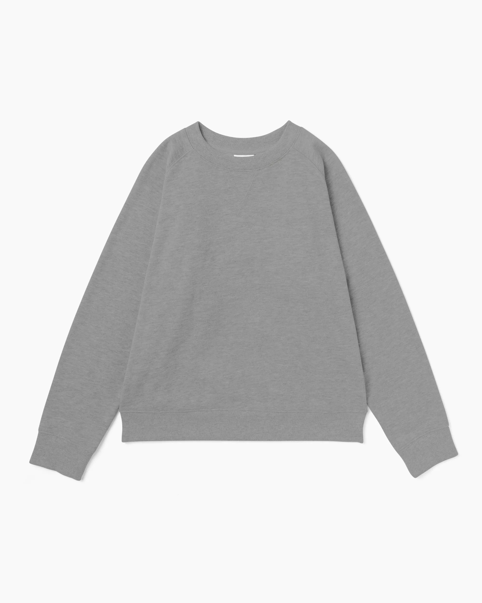 Womens Recycled Fleece Sweatshirt - Recycled Fleece - Heather Grey sold by Andie product image thumbnail 5