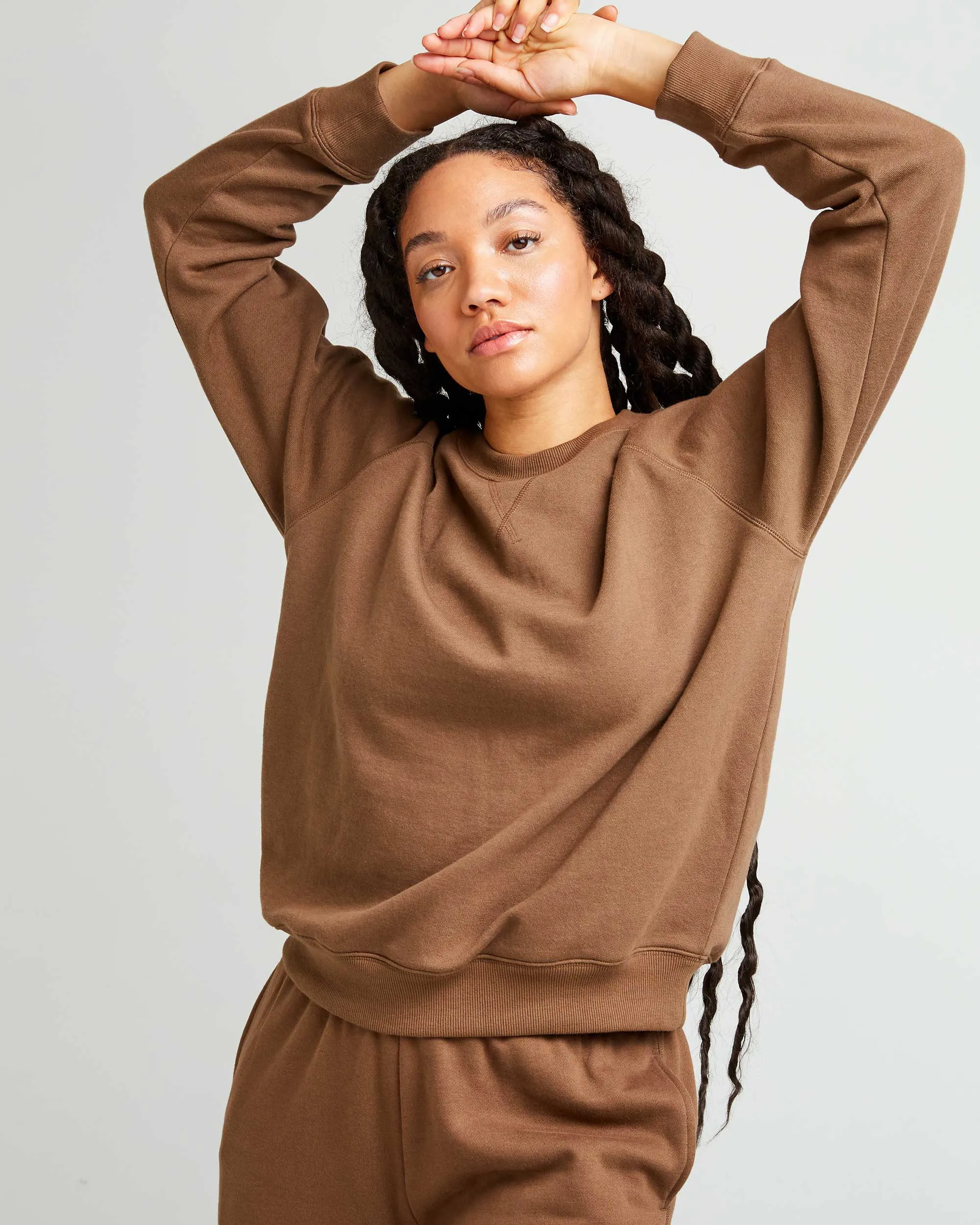 Womens Recycled Fleece Sweatshirt - Recycled Fleece - Cub sold by Andie product image thumbnail 4