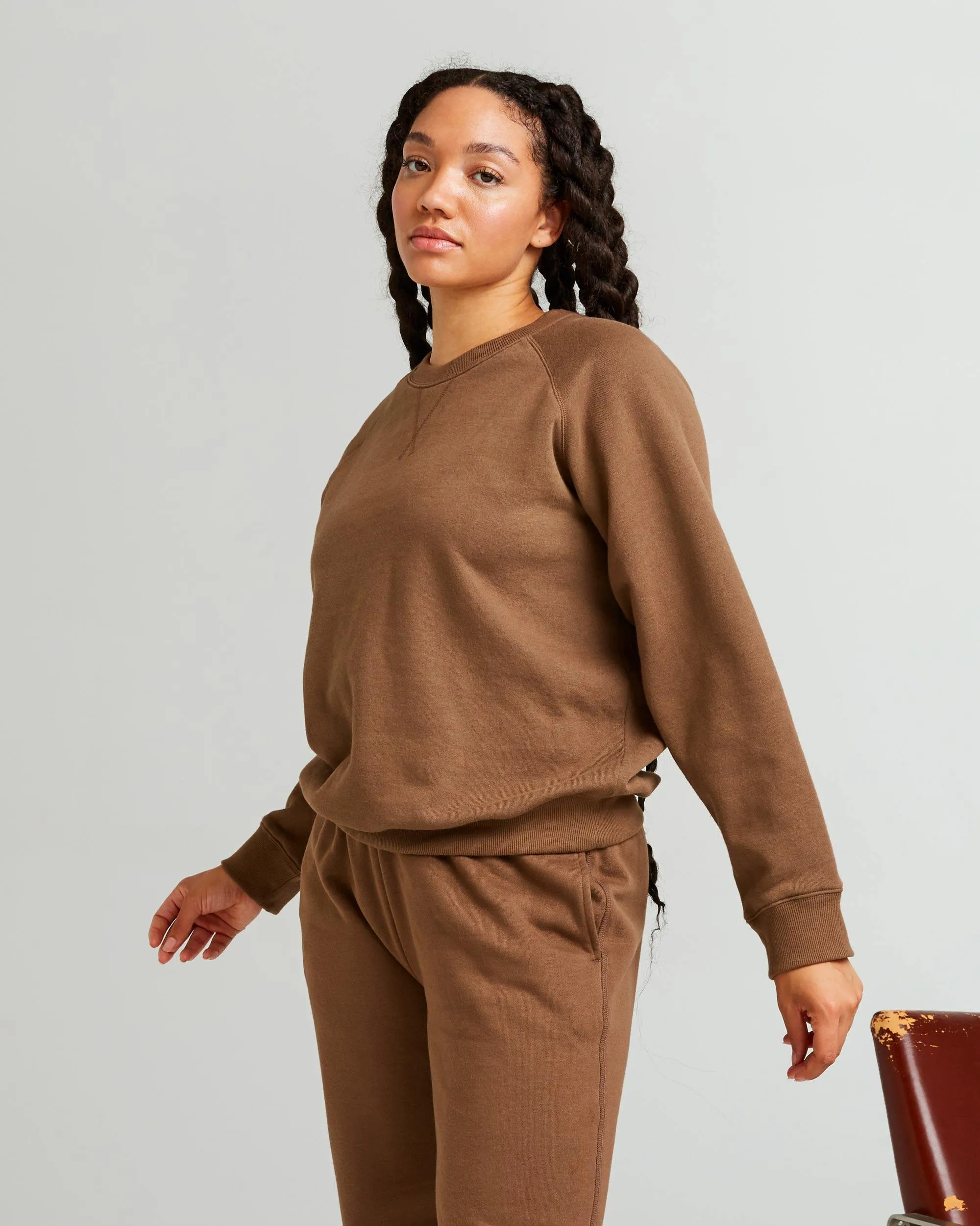 Womens Recycled Fleece Sweatshirt - Recycled Fleece - Cub sold by Andie