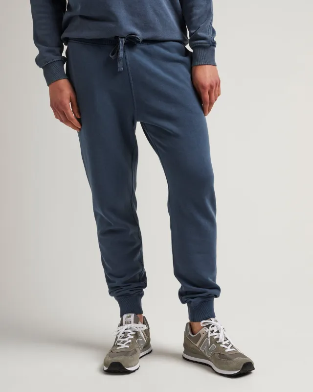 Mens Recycled Fleece Tapered Sweatpant - Recycled Fleece - Mineral Moonlit Ocean sold by Andie