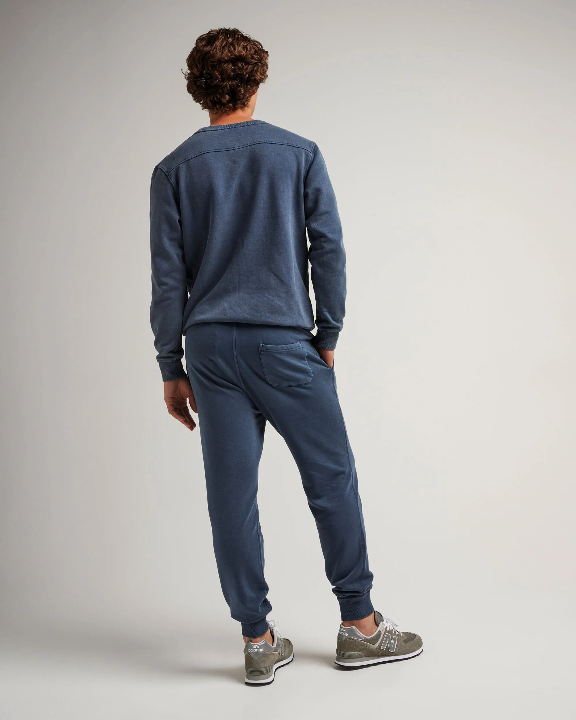 Mens Recycled Fleece Tapered Sweatpant - Recycled Fleece - Mineral Moonlit Ocean sold by Andie product image thumbnail 3