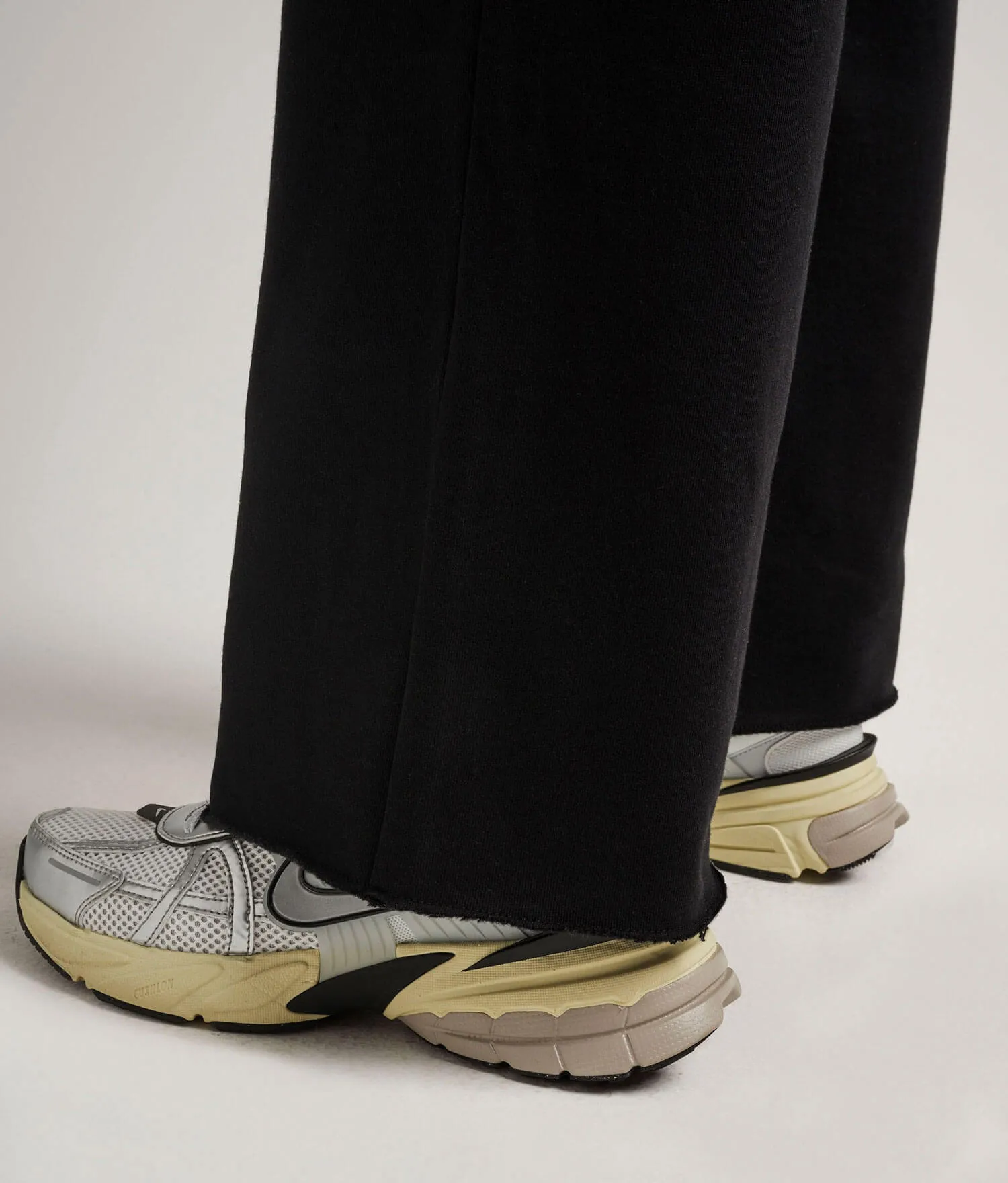 Womens Recycled Fleece Wide Leg Pant - Recycled Fleece - Black sold by Andie product image thumbnail 3