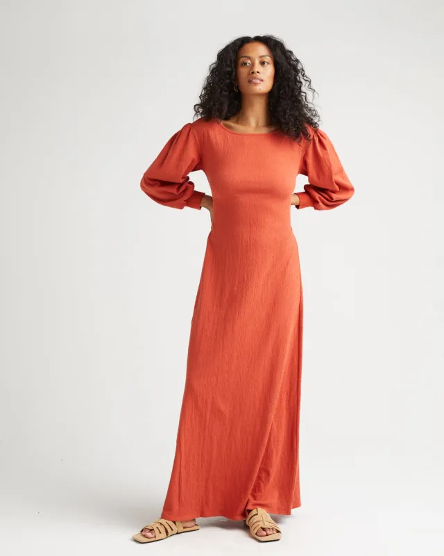 Womens Cloud Weave Maxi Dress - Cloud Weave Knit - Spiced Tea sold by Andie
