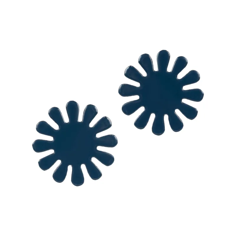 Navy Maria Studs made by Andie