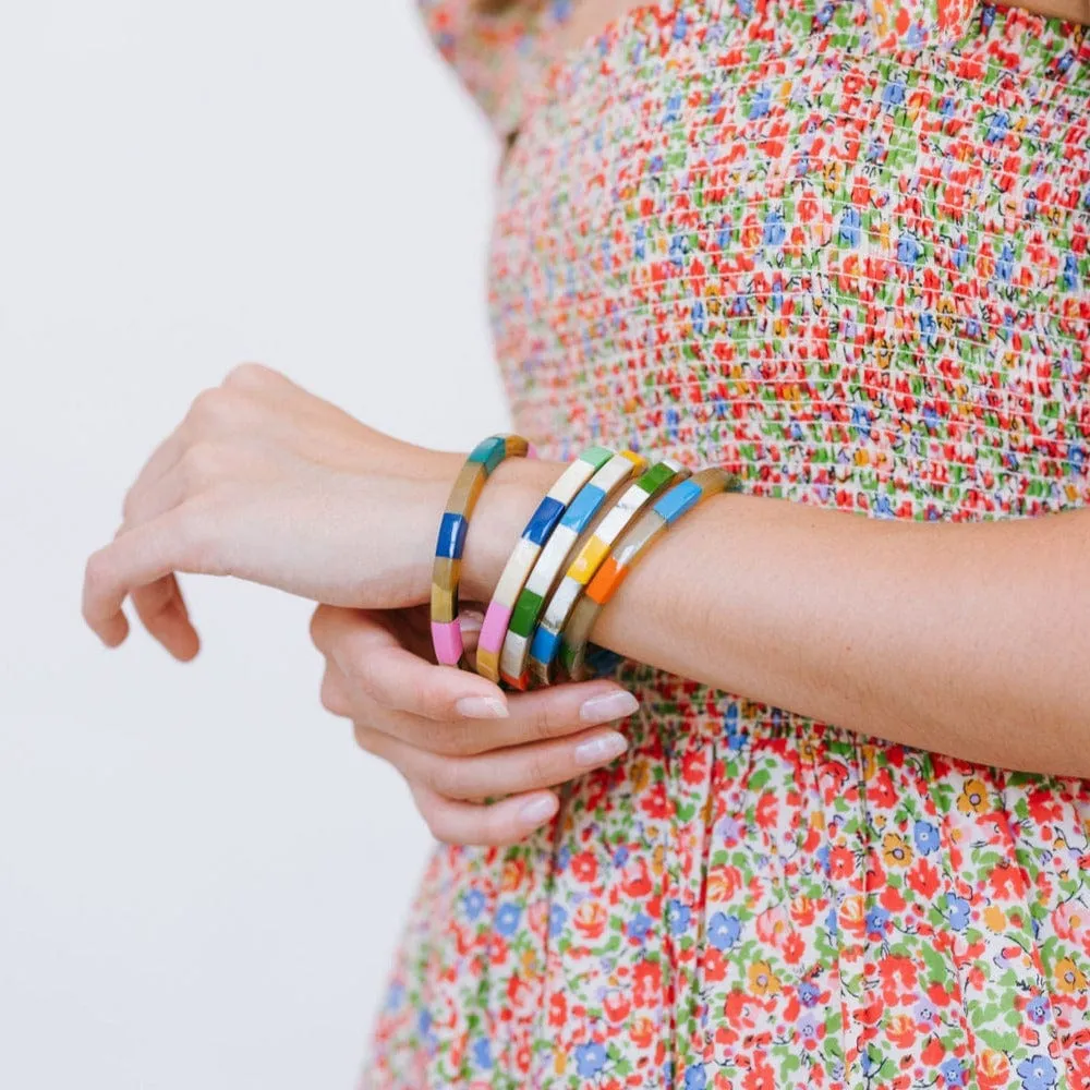 Watercolor Tile Bangle Set sold by Andie product image thumbnail 3