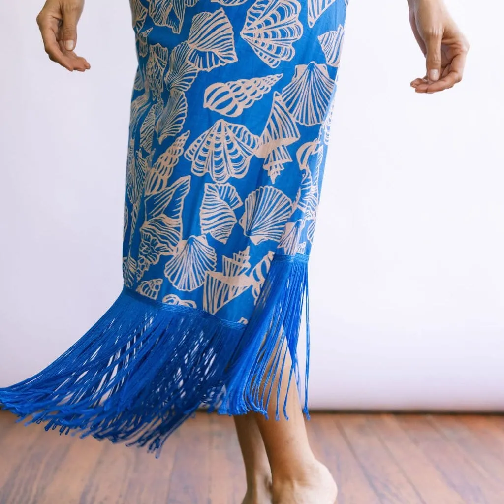 Mermaid Ruby Fringe Sarong sold by Andie product image thumbnail 4