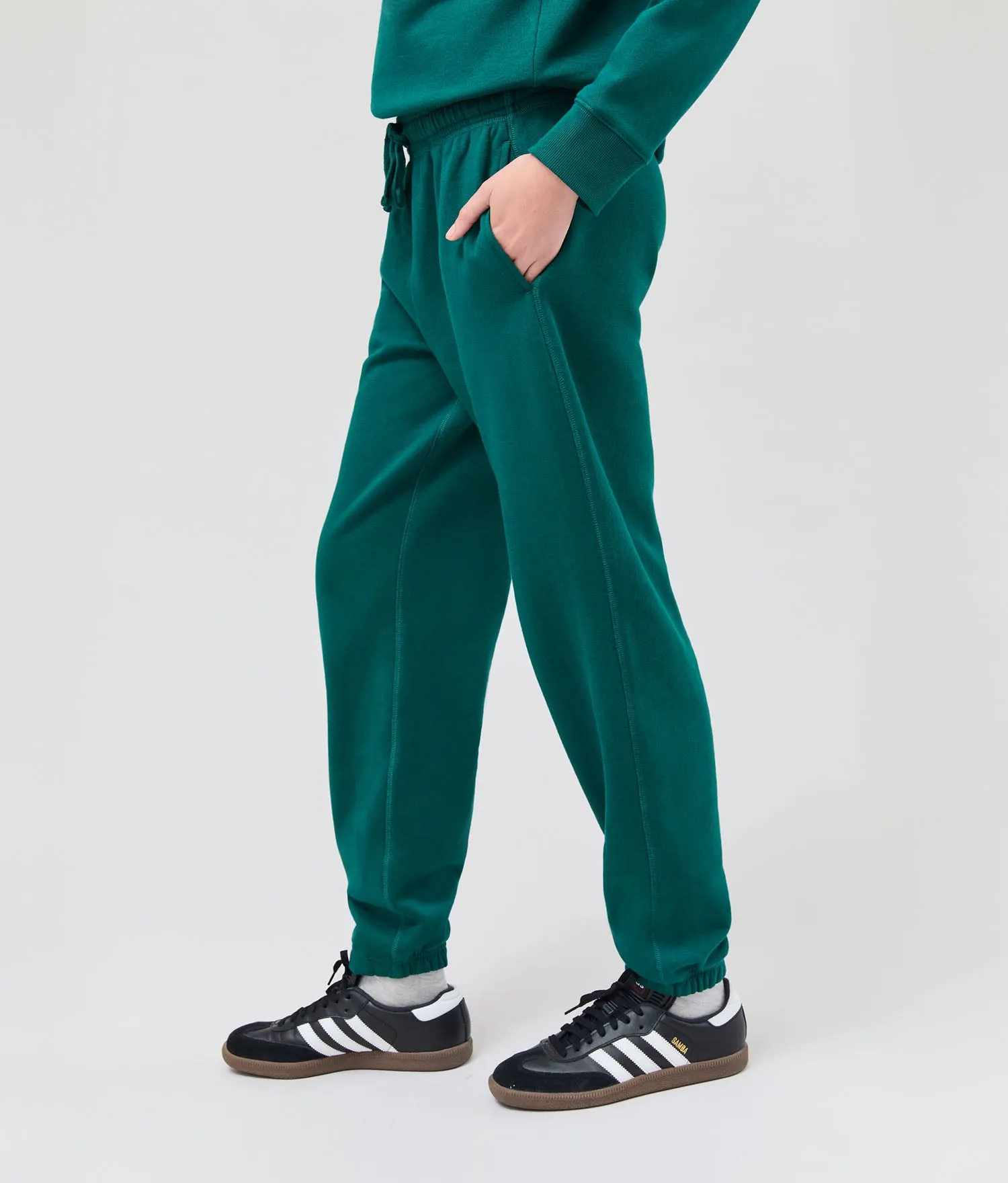 Womens Recycled Fleece Classic Sweatpant - Recycled Fleece - Rainforest sold by Andie product image thumbnail 3