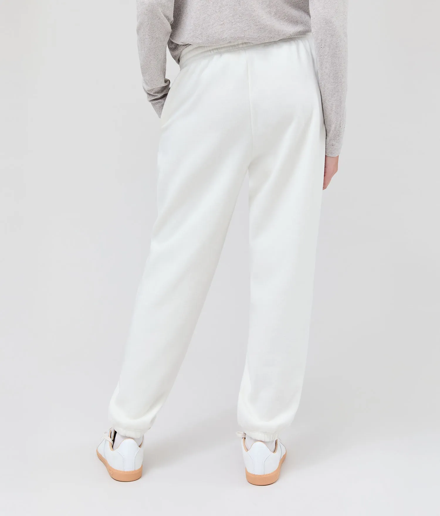 Womens Recycled Fleece Classic Sweatpant - Recycled Fleece - Coconut Milk sold by Andie product image thumbnail 4