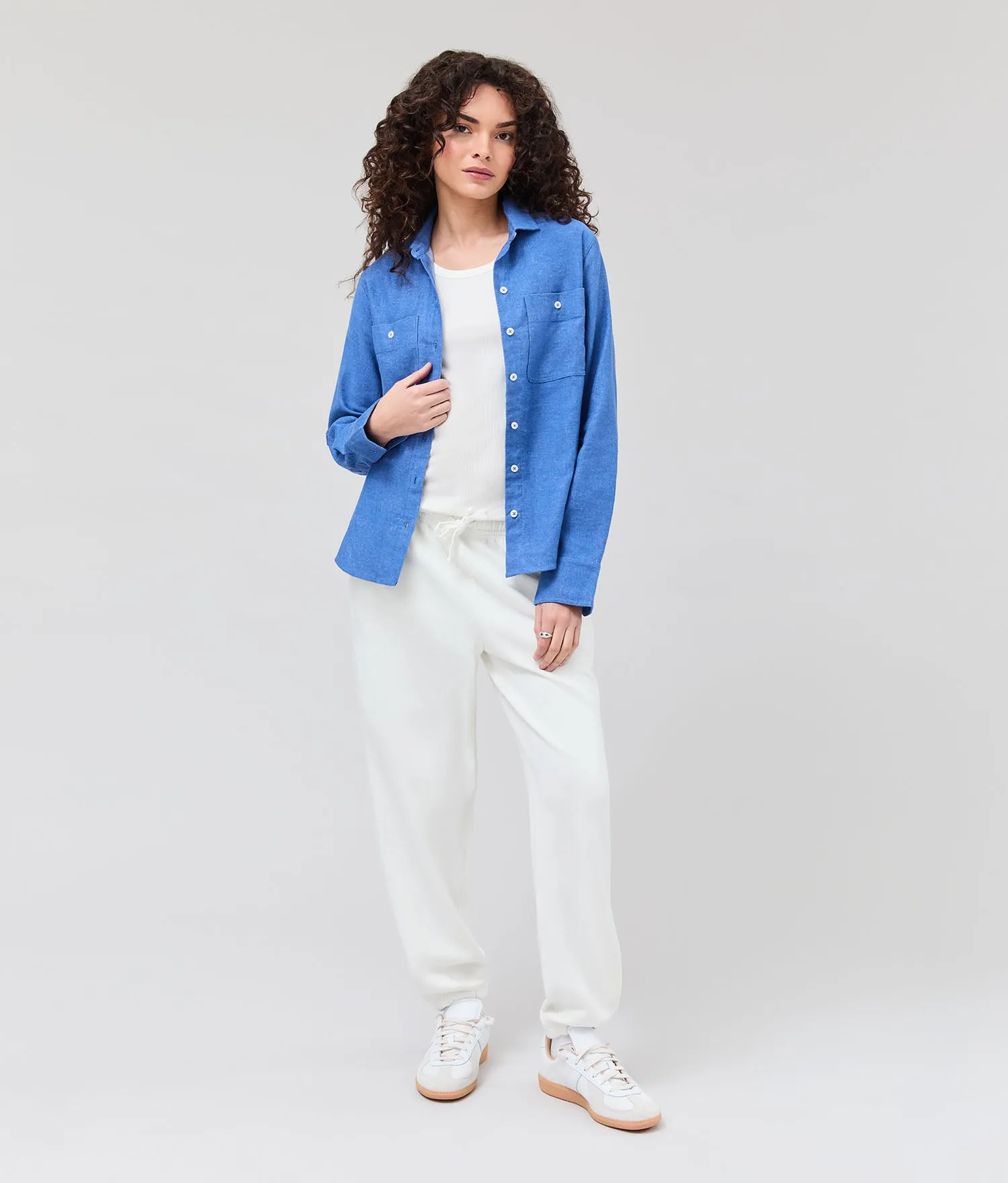 Womens Recycled Fleece Classic Sweatpant - Recycled Fleece - Coconut Milk sold by Andie product image thumbnail 2