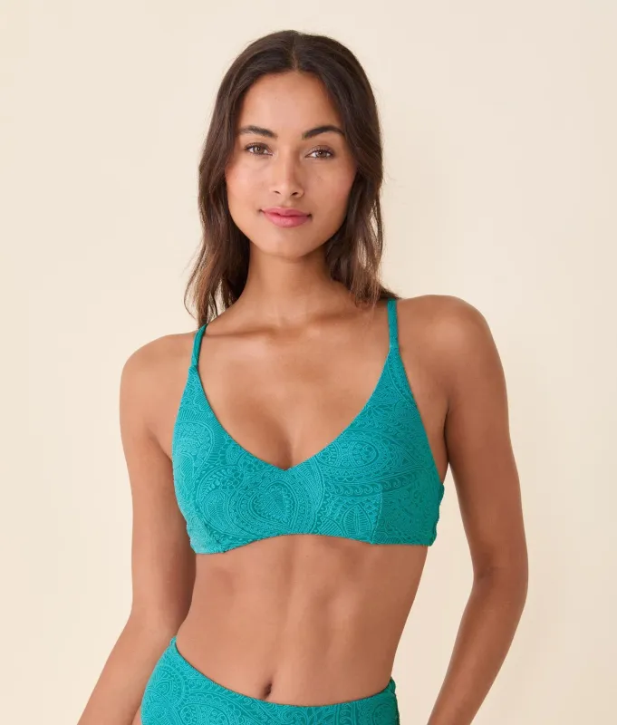 The Ohana Bikini Top - Paisley - Oasis made by Andie
