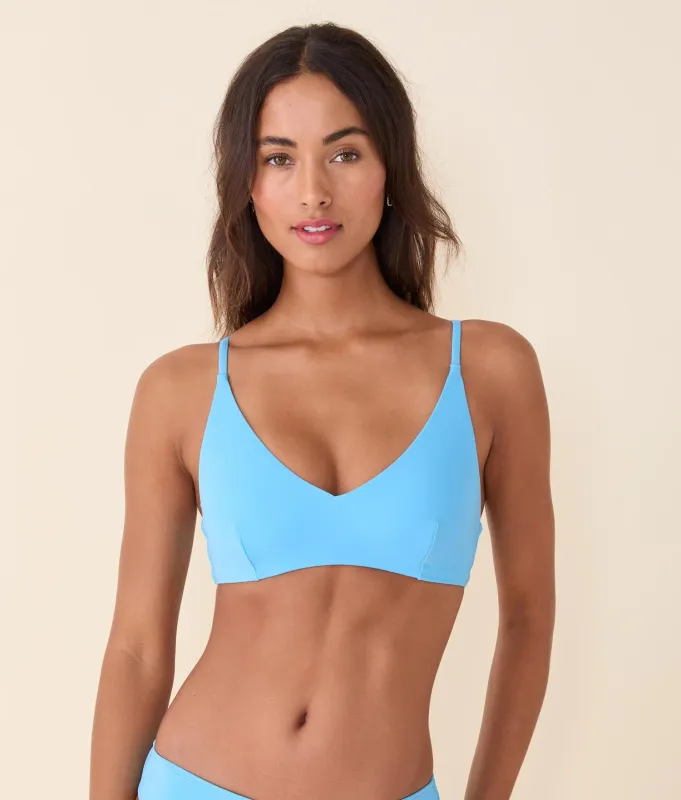 The Ohana Bikini Top - Eco Nylon - Celeste sold by Andie