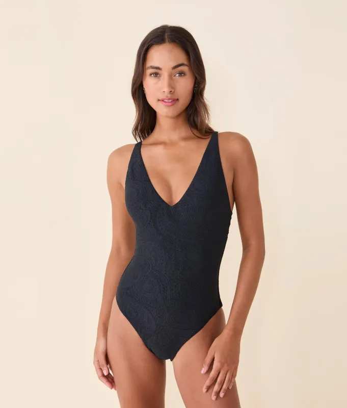 The Ohana One Piece - Paisley - Black Paisley - Classic made by Andie