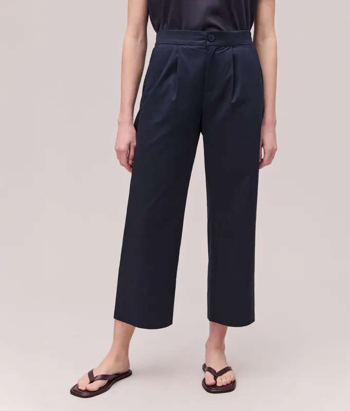 Womens Cotton Poplin Street Pant - Cotton Poplin - Evening Blue sold by Andie