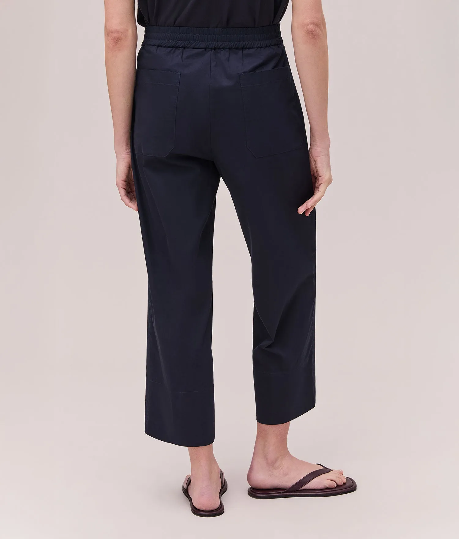 Womens Cotton Poplin Street Pant - Cotton Poplin - Evening Blue sold by Andie product image thumbnail 2