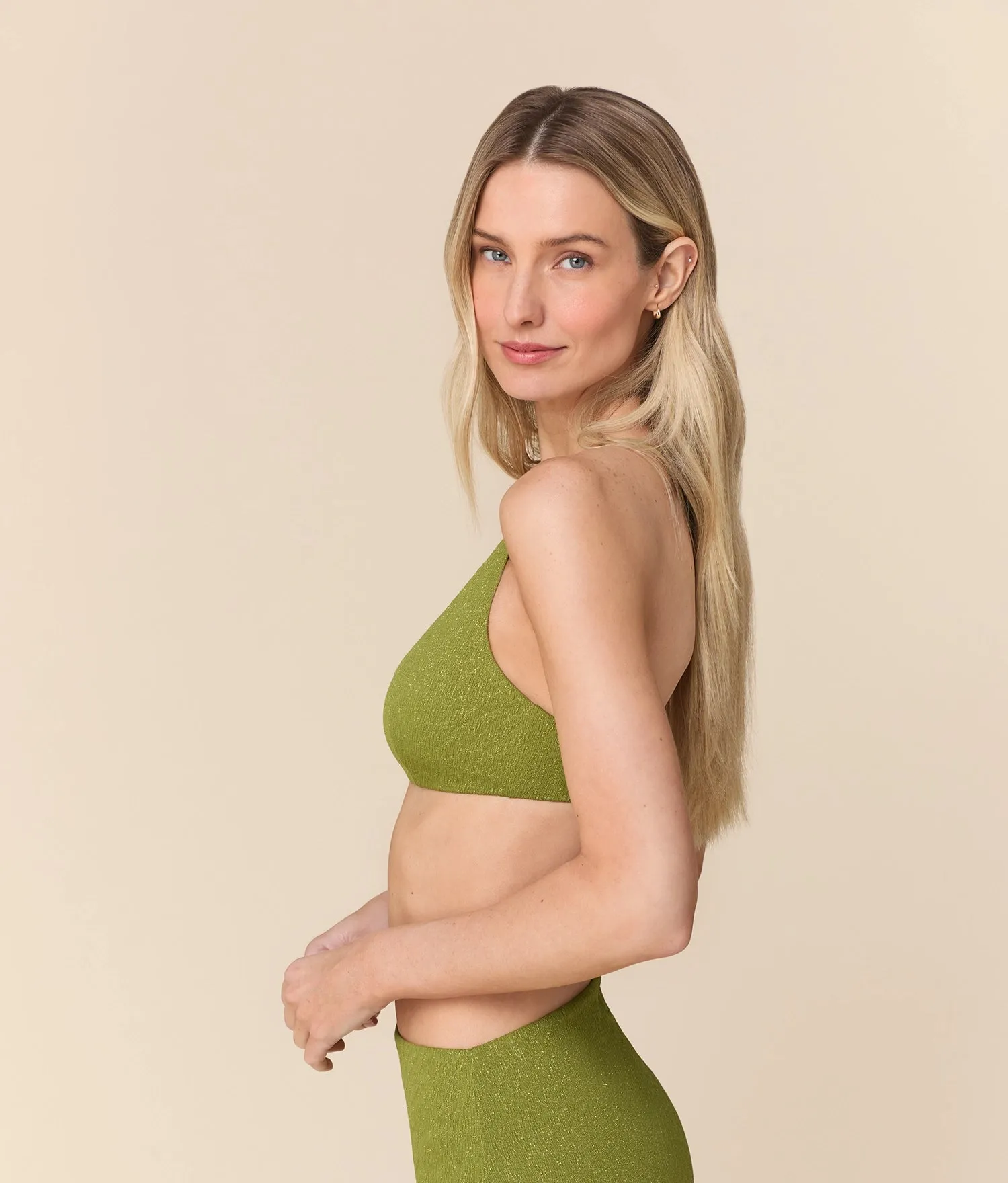 The Essex Bikini Top - Shimmer - Cactus sold by Andie product image thumbnail 4