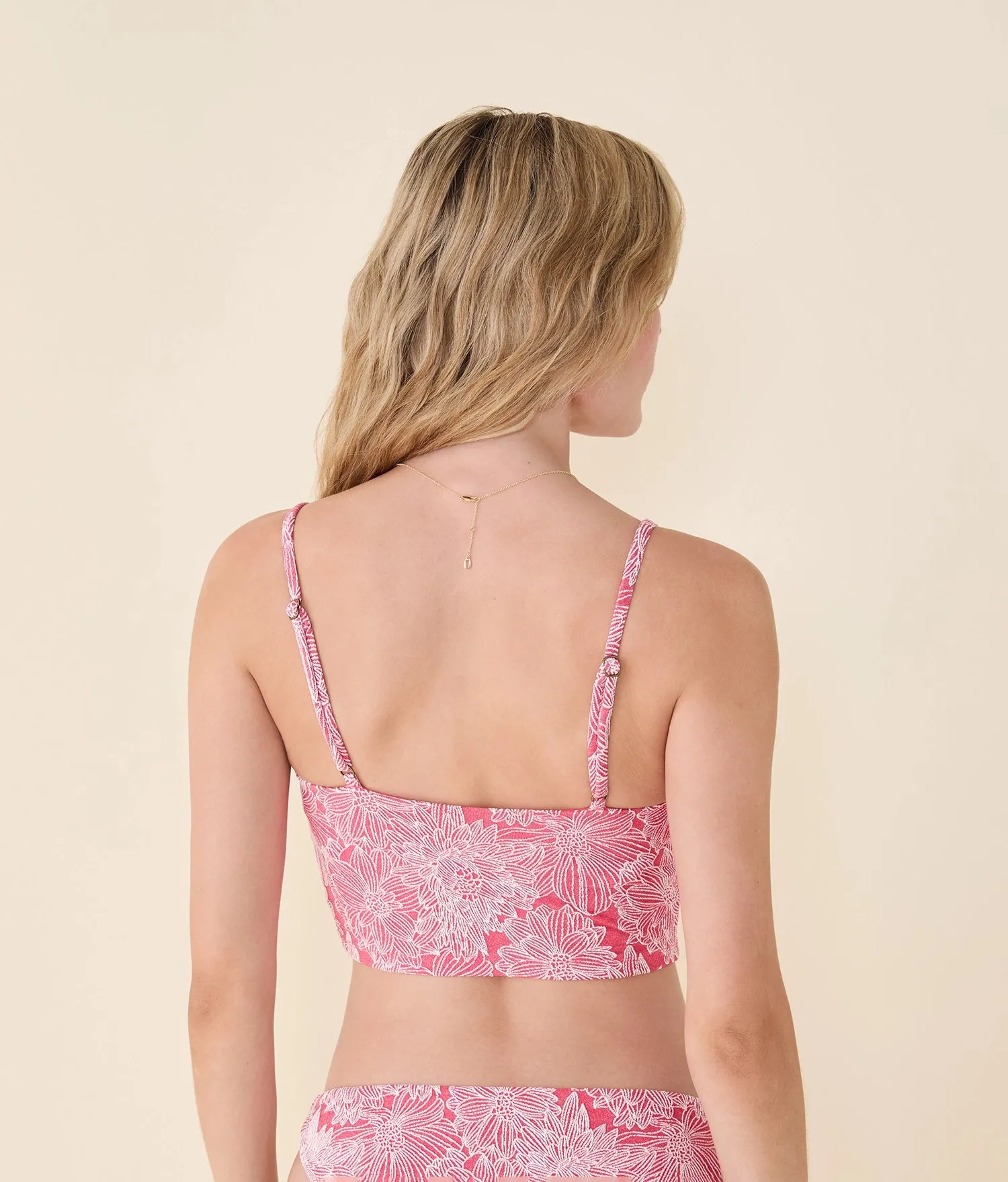 The Amalfi Tankini - Garden Jacquard - Peachy sold by Andie product image thumbnail 2