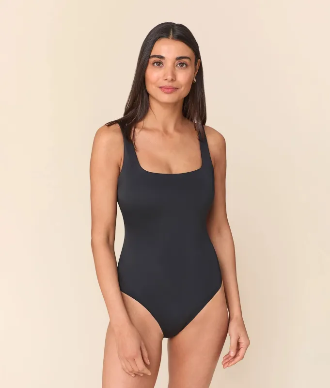 The Devon One Piece - Eco Nylon - Black - Classic made by Andie