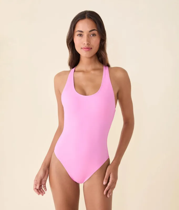 The Tulum One Piece - Eco Nylon - Rosebloom - Classic made by Andie