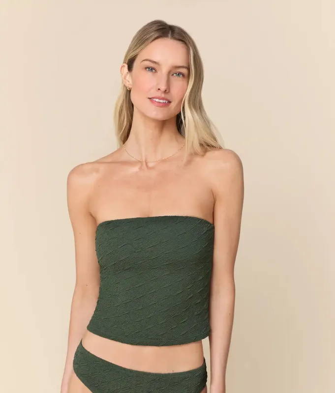 The Kauai Tankini - Textured Geo - Thyme made by Andie
