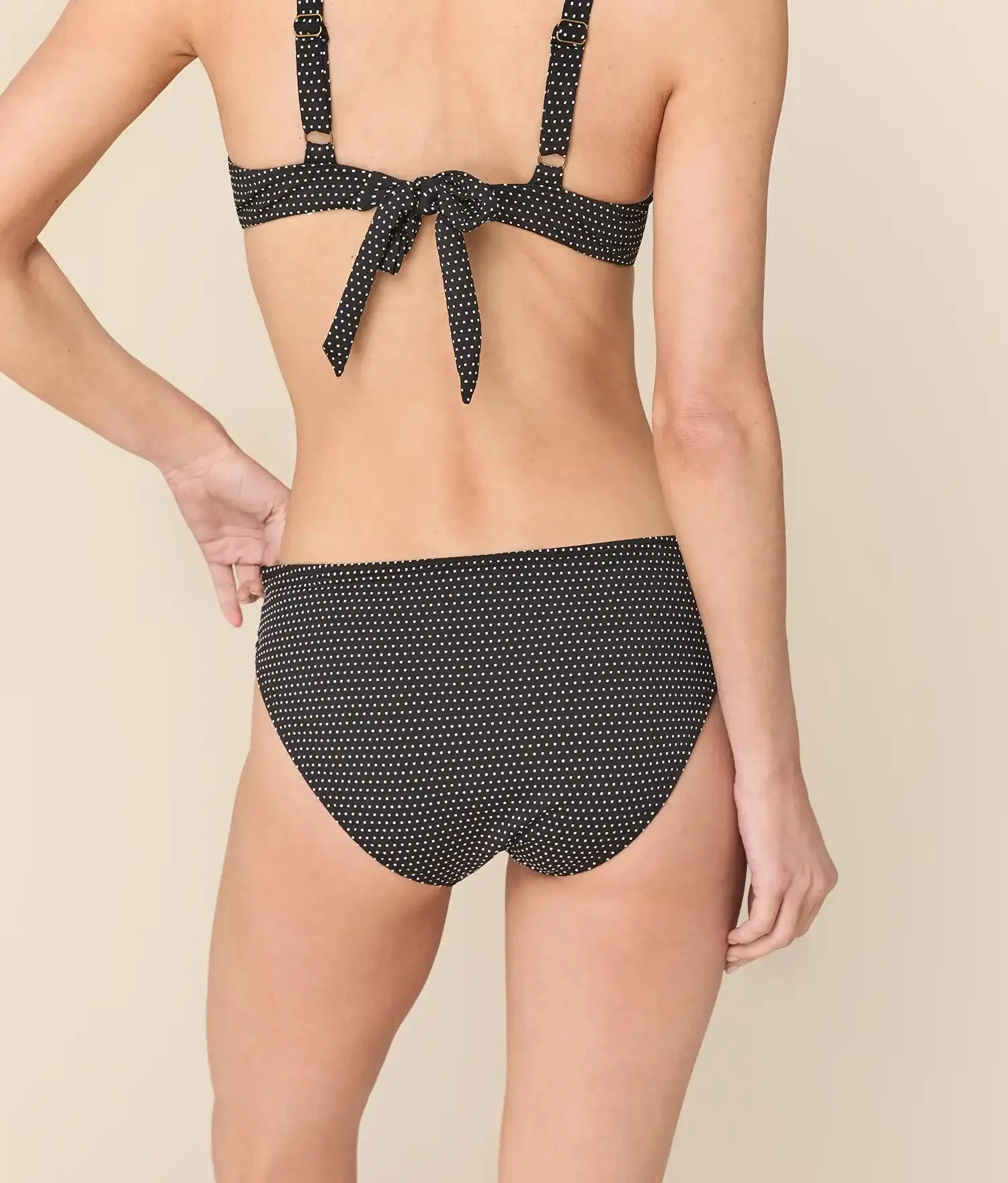 The Classic Bikini Bottom - Polka Dot - Black Dot sold by Andie product image thumbnail 2