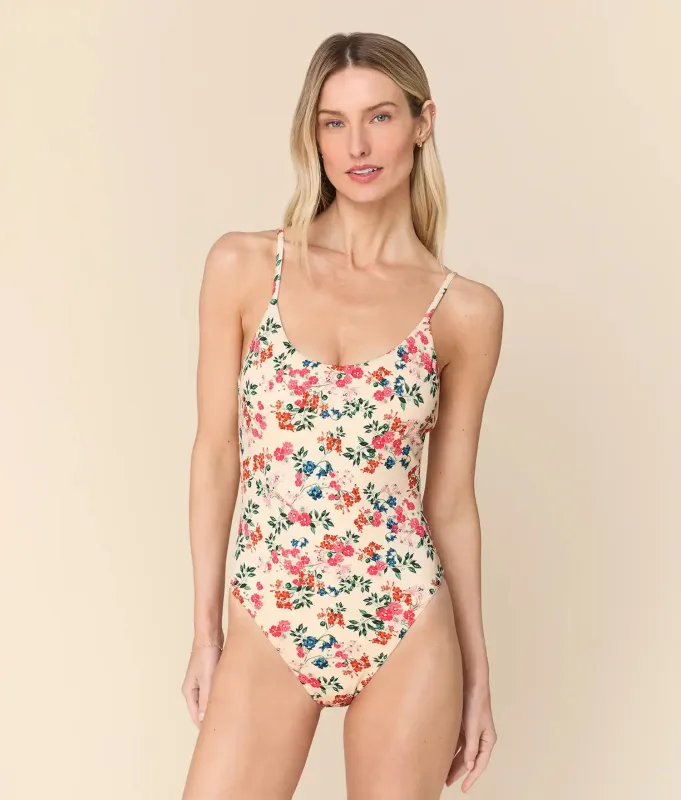 The Liku One Piece - Eco Nylon - Riviera Floral - Classic made by Andie