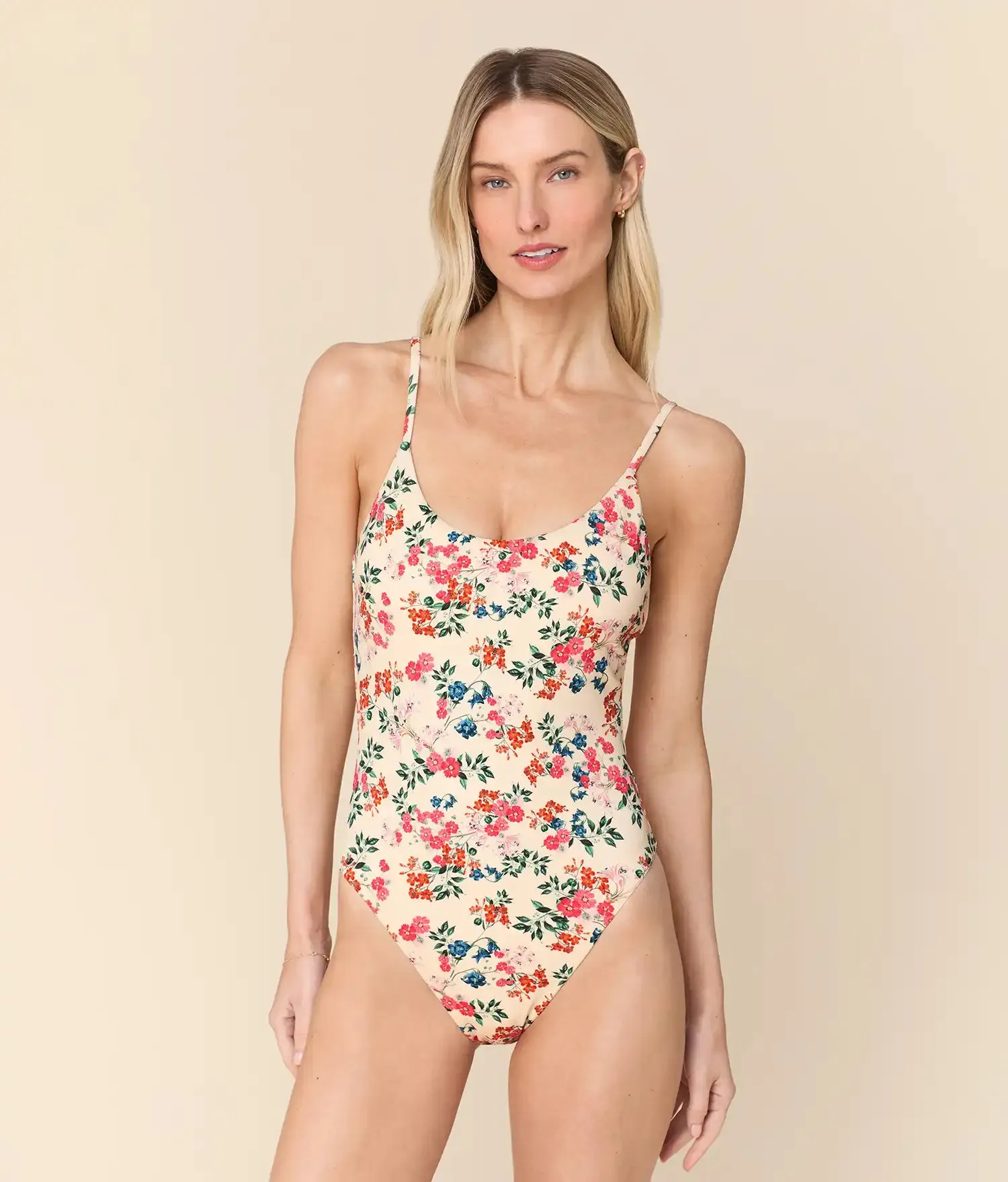 The Liku One Piece - Eco Nylon - Riviera Floral - Classic sold by Andie