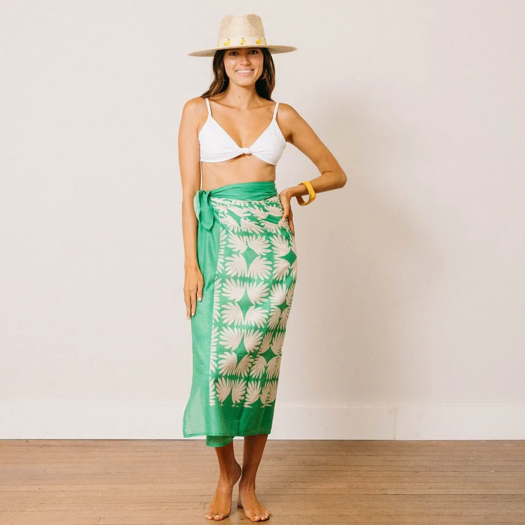 Viridian Tile Sarong sold by Andie