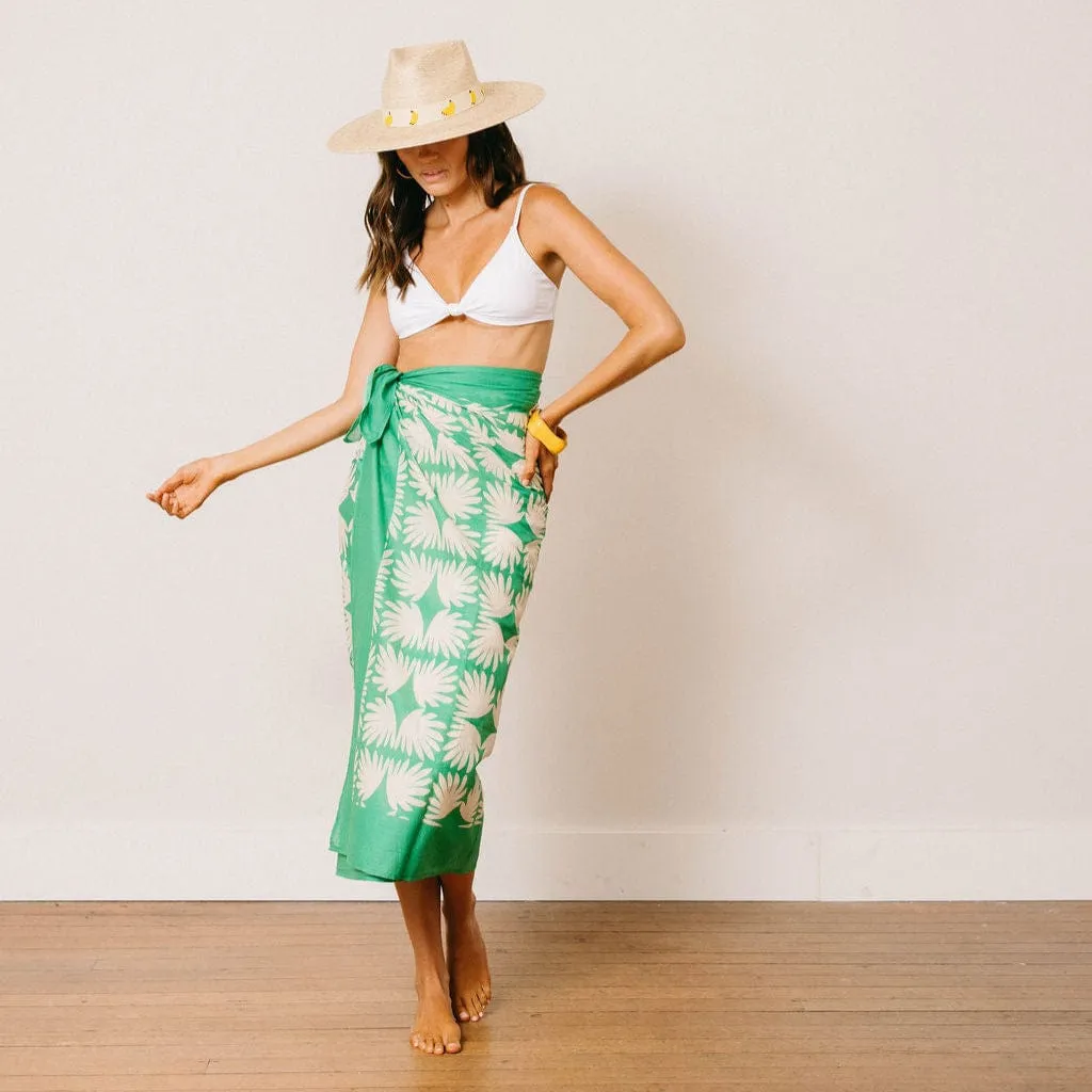 Viridian Tile Sarong sold by Andie product image thumbnail 5