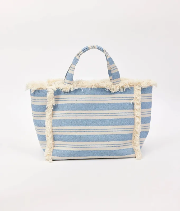Striped Canvas Beachy Tote made by Andie