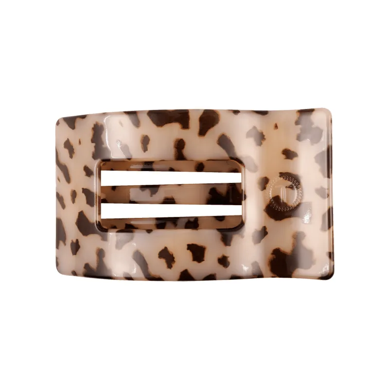Blonde Tortoise Medium Flat Rectangle Hair Clip made by TELETIES