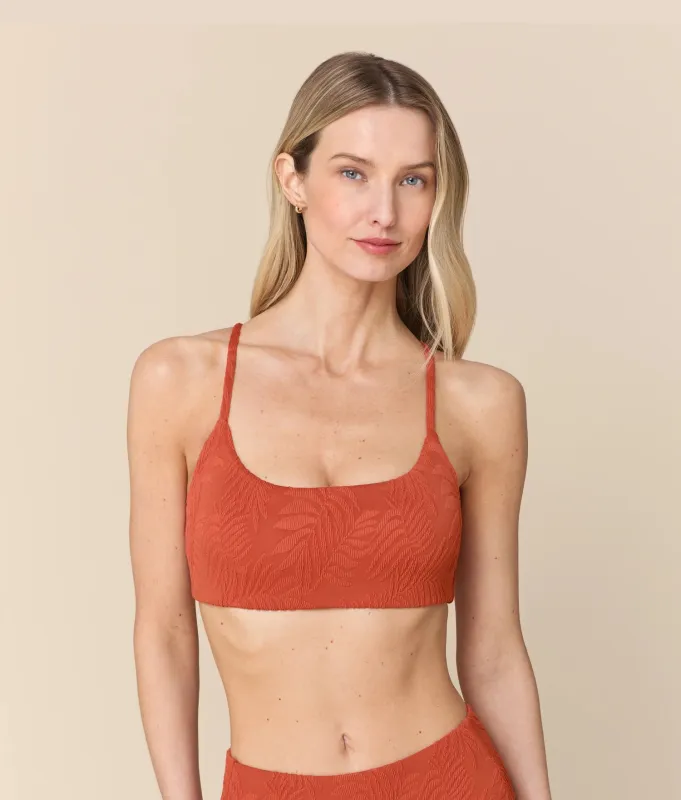 The Maui Bikini Top - Botanical - Ember made by Andie