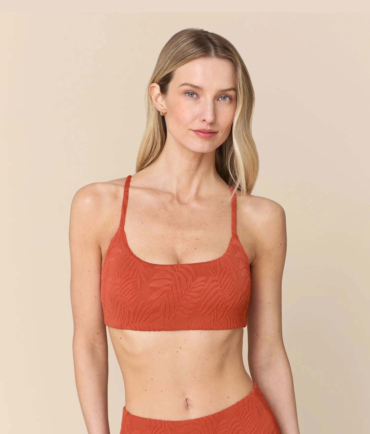 The Maui Bikini Top - Botanical - Ember sold by Andie
