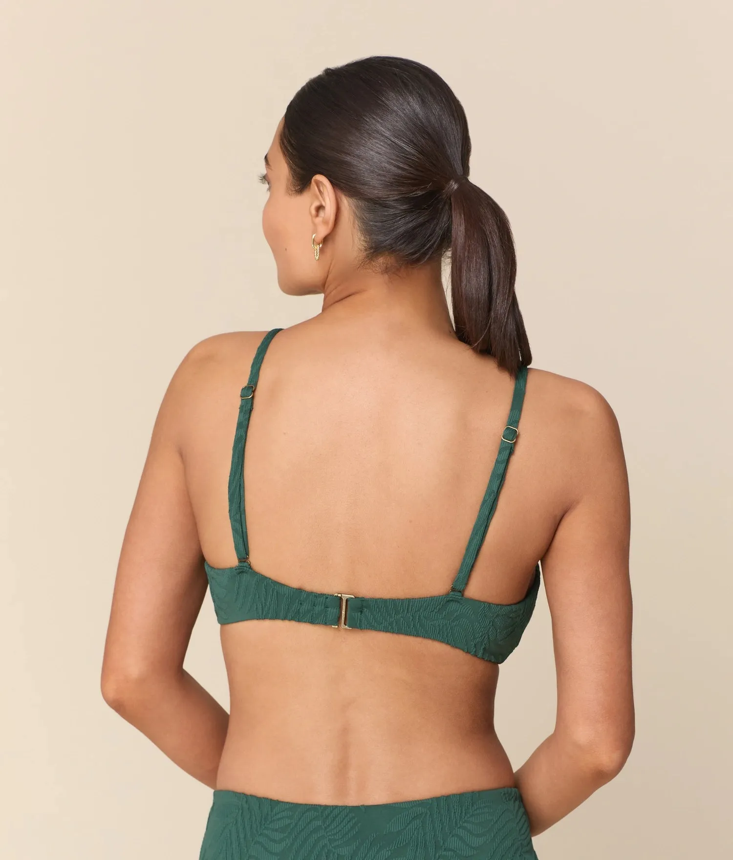 The Essex Bikini Top - Botanical - Pine sold by Andie product image thumbnail 4