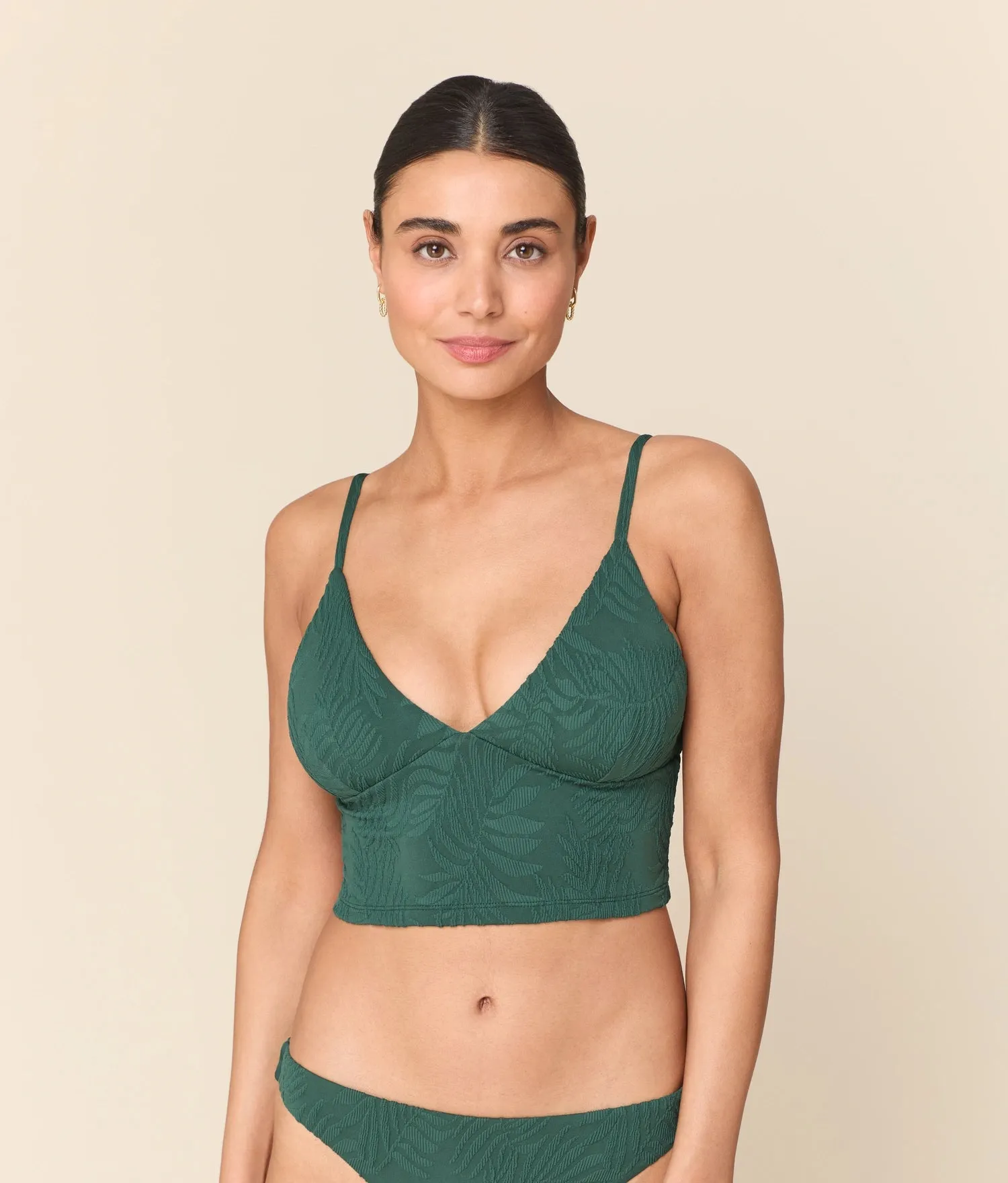 The Lanikai Tank Top - Botanical - Pine sold by Andie