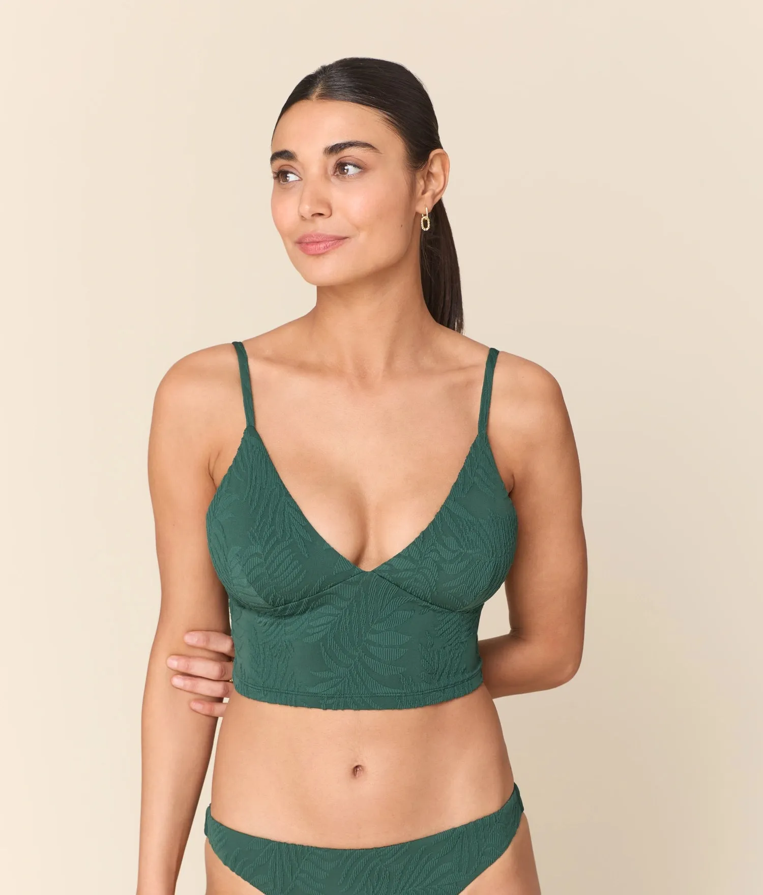 The Lanikai Tank Top - Botanical - Pine sold by Andie product image thumbnail 4