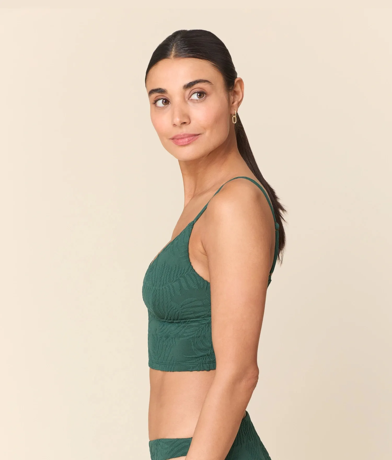 The Lanikai Tank Top - Botanical - Pine sold by Andie product image thumbnail 3
