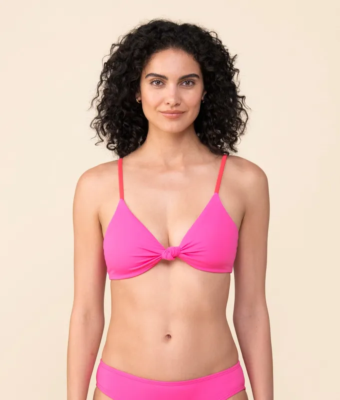The Santorini Top - Eco Nylon - Pink Multi made by Andie