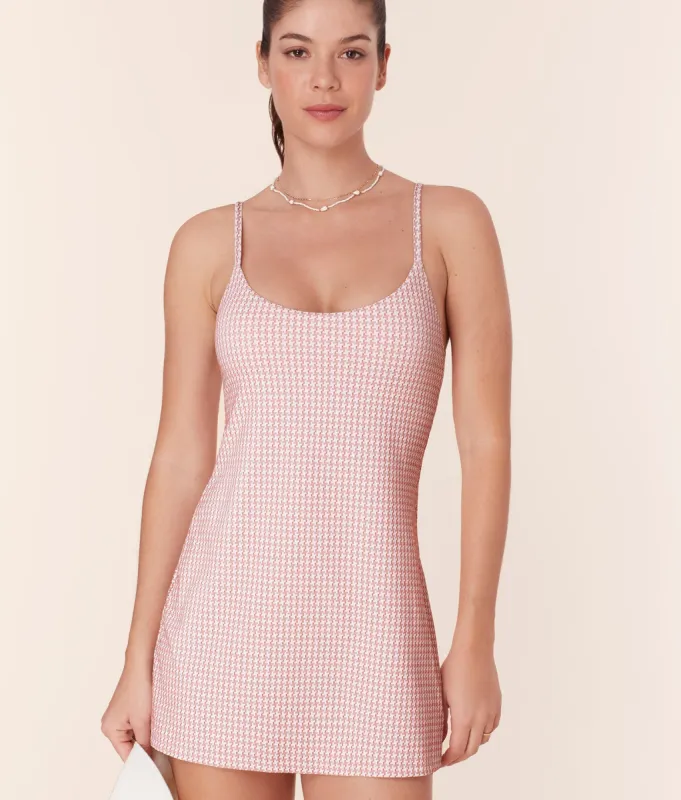 The Amalfi Swim Dress - Houndstooth - Koi - Classic sold by Andie