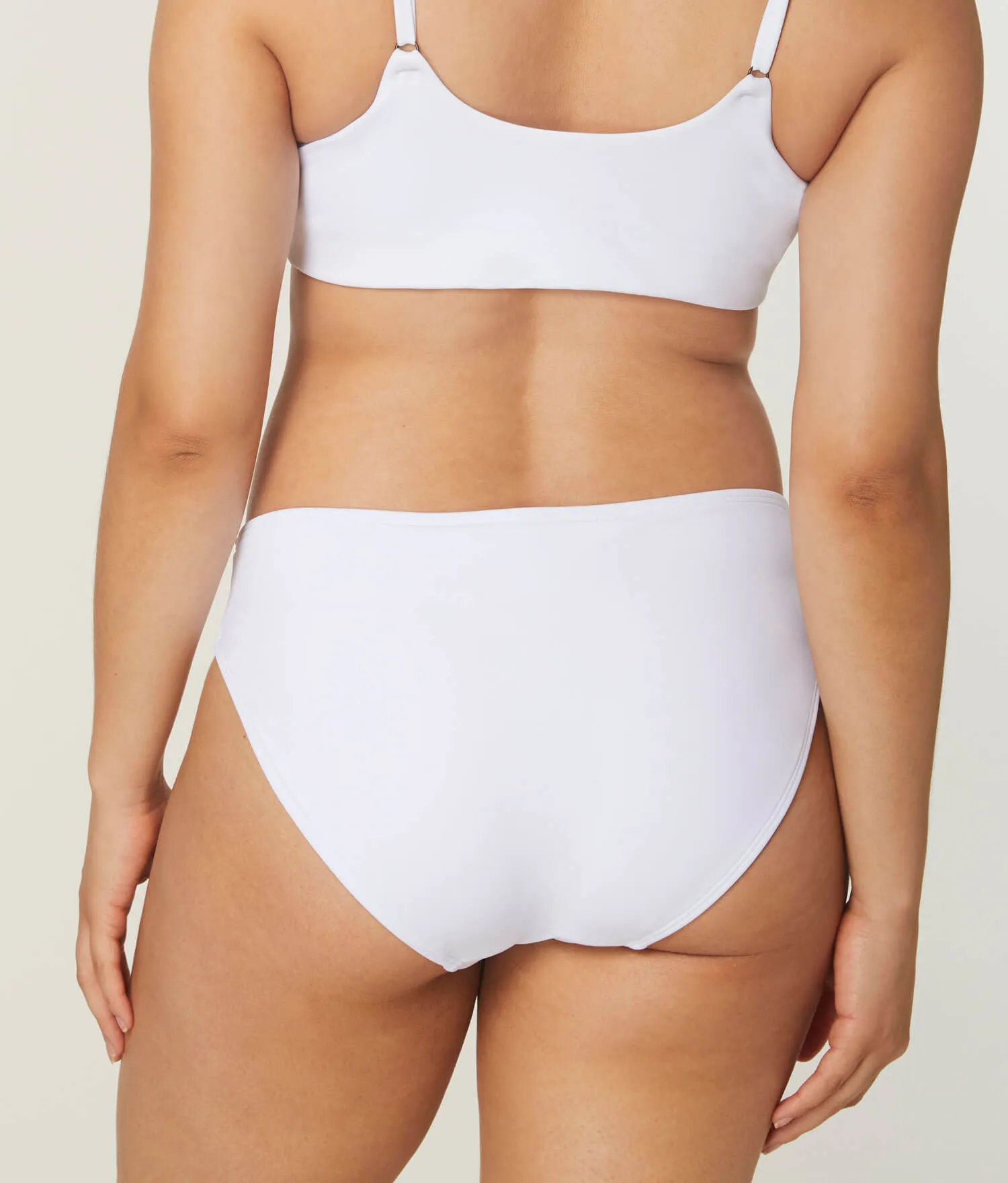 The Classic Bikini Bottom - Eco Nylon - White sold by Andie product image thumbnail 4